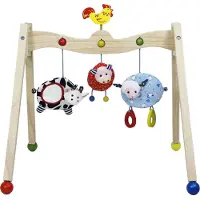 Primi Passi - Wooden Baby Gym Farm Animals