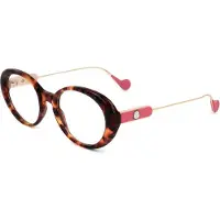 Moncler ML5055 52/20/145 Värillinen havana Acetate NAISILLE ML5055