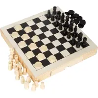 Small Foot - Game Box 3in1 Chess Checkers Mill Game