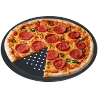 Excellent houseware Tarttumattomalla rei'itetty pizzalevy täydelliseen pizzaan