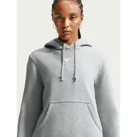 Nike Huppari Nsw Phoenix Fleece - Harmaa/valkoinen Nainen, koko Small