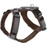 Hunter - Harness Maldon Up Polyester brown/grey 60-91/M-L - Koirat - Kaulapannat