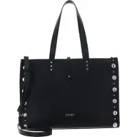 Liu Jo for woman. AA6223-ES031 Large black studded tote bag (OSFA), Casual, Polyurethane