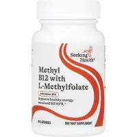 Seeking Health , Metyyli B12 L-Metyyylifolaattin kanssa, 60 Lozenges