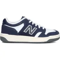 New Balance unisex for kids. PB480V1_KL B480 Lace navy sneakers (31), Flat, Suede, Laces, Casual, children's fashion