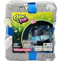 Toi-Toys Glow In The Dark -peitto dinosaurusaiheisella kuviolla 130x150cm