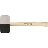 Topex Kumivasara 63 mm/680 g, musta ja valkoinen kumi