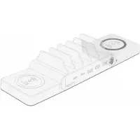 DeLOCK 41451, Sisätila, USB, Langaton lataaminen, Valkoinen