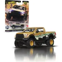 Hot Wheels Premium Car Culture Off Road 1:64 Scale Die-Cast 2017 Ford F-150 Raptor Vehicle Real Riders -renkailla ja metalli-/metallirungolla ja alus