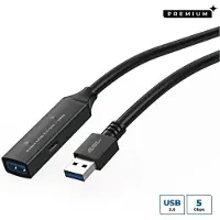 Microconnect Active USB 3.2 Gen 1 -jatkokaapeli, 5 m, musta