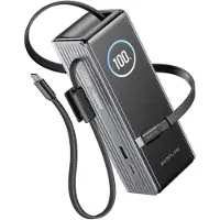 EcoFlow RAPID 25000mAh, 100W -varavirtalähde, Musta