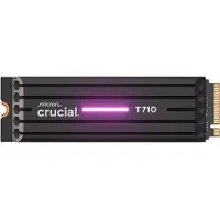 Crucial T710 4 Tt M.2 PCIe 5.0 x4 NVMe -SSD-levy, musta