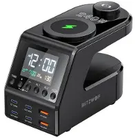 BlitzWolf BW-FW10 alarm clock with charger 2xUSB-A, 4xUSB-C, 240W