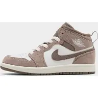 Jordan Air 1 Mid Lapset - Mens, harmaa