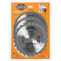 Cmt Katkaisuterä puulle Contractor; 216x2.4x30; Z24/Z48/Z48; 15°; 3 kpl.