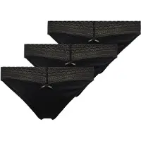 HUGO Triplet Lace Brief - Black - XS