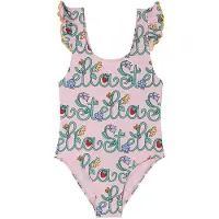 Stella McCartney Kids Uimapuku Rosa Multicolor Rosa/Multicolor-5 Y Purppura 5 vuotta Tytöt