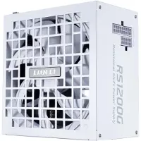 Lian Li 1200W RS1200G, 80 PLUS Gold virtalähde + RS HUB, PCIe 5.1, ATX 3.1, valkoinen