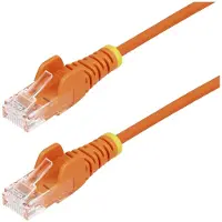 StarTech.com U/UTP Cat6 Slim laitekaapeli, LSZH, 0,25m, oranssi