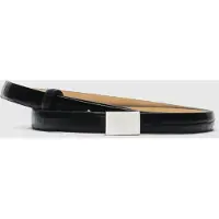Selected Slfbabeth Slim Leather Belt - Black - 85