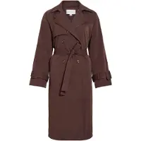 Vila Vivian L/S Trenchcoat - Brown - 34