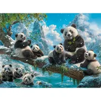 Castorland Pandas' Winter Fun 2000p palapeli
