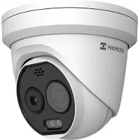 Hikvision | HM-TD1228-3/G1/T3A(O-STD) (256 x 192) | Thermal & Optical Bi-spectrum Network Camera | 5MP | Turret Camera | Valkoinen