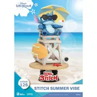 Beast Kingdom Toys Disney Stitch D Stage Pvc Summer Vibe -hahmo 16 Cm