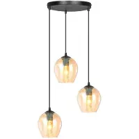 Valotorni Istar riippuvalaisin 40cm 3xE27 musta/hunaja
