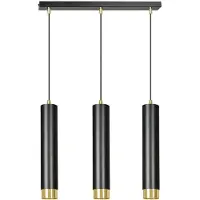 Valotorni Kibo riippuvalaisin 45cm 3xGU10 musta/kulta