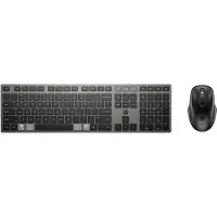 HP 720 – ladattavan langattoman näppäimistön ja hiiren yhdistelmä usealle laitteelle, Langaton, USB + Bluetooth, Mekaaninen, QWERTY, musta, Sisältä...
