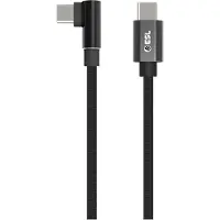 Diverse ESL USB-C - USB-C pelikaapeli, 1 m, musta