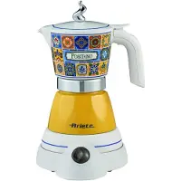 Ariete Moka Elettrica Aroma Positano 1358/1P, 400W, 2/4 Kupillista, Langaton 360, Automaattinen Sammutus, Lämpötilan Säilytys 30 min