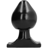 All Black Vinyl Anal Plug 19 cm