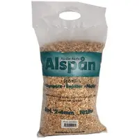 Nickos - Alspån 25 L Häkkikuivike 2-4 mm, 4,5 kg - Pieneläimet - Kuivikkeet ja pesätarvikkeet - Häkkilastut