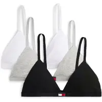 Tommy Hilfiger Underwear Rintaliivi meleerattu harmaa / musta / valkoinen