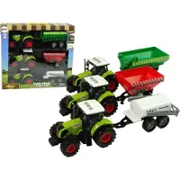 Lean Toys Three Traktorin perävaunun ruiskutuslaite Farm Traktori