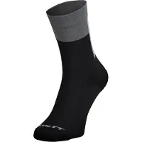 SCOTT Crew Block Stripe -pyöräilysukat musta/harmaa