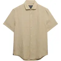 Superdry Riviera S/S Linen Shirt - Beige - XXXL