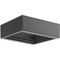 LUCANDE Led ulkoseinävalaisin Ashkan , Alumiini/harmaa/sinkki, Metalli, Moderni