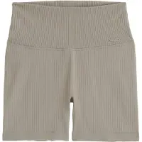 Aim'n Ribbed Seamless Midi Biker Shorts - Beige - XS