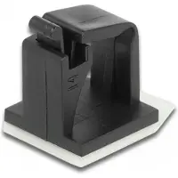 DeLOCK – Cable holder with locking clip self-adhesive black 10 pieces (60247)