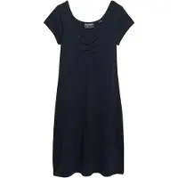 Superdry for woman. W8012110A Sweetheart dress navy (S), Casual, Cotton, Short sleeve