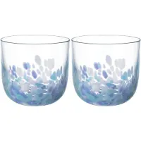 Like. by Villeroy & Boch lasit Like Confetti Aqua, 2 kpl, 90x90x83 mm, 200 ml