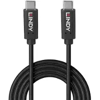 Lindy USB 3.2 Type C -kaapeli 36976 1m, 20Gbps, 100W PD, GRS, USB 3.2 Type A uros, USB 3.2 Type C uros