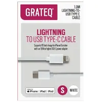 GRATEQ USB-C - MFI LIGHTNING KAAPELI PD 1M (85008PD)