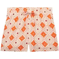Superdry for woman. W7110497A Printed Beach Shorts orange (XXS), Casual, Cotton