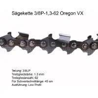 Oregon 91VXL62 3/8' 1,3mm 62VL teräketju