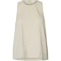 Selected Luisa Linen Blend Hihaton T-paita