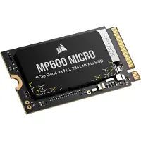 Corsair 2TB MP600 MICRO SSD-levy, PCIe4 x4, NVMe 1.4, M.2 2242, 7000/6200 MB/s